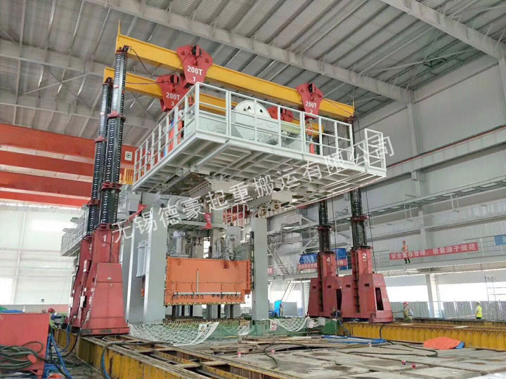 天津私企3000吨压机安装